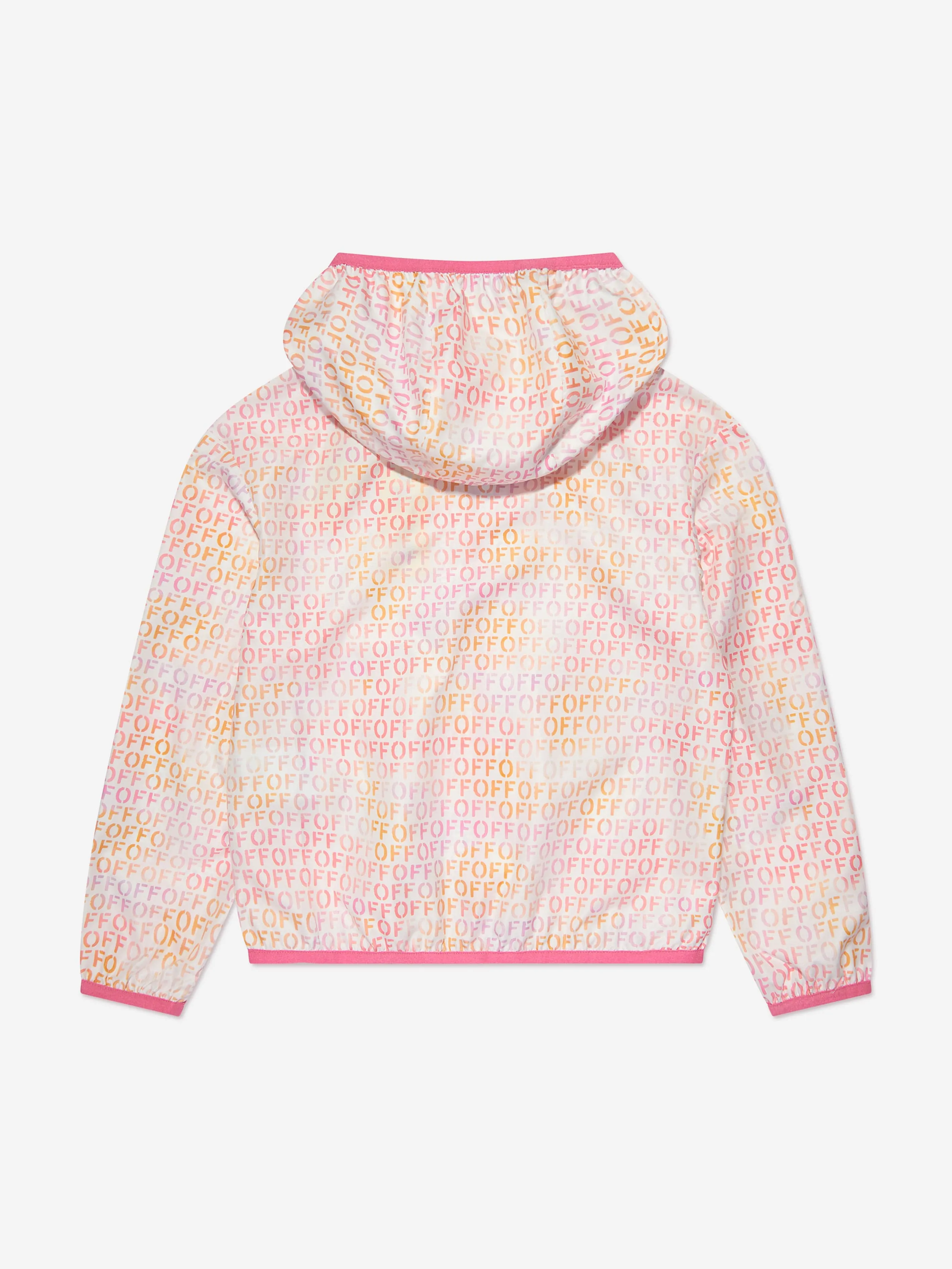 Off-White Girls Off Stamp Windbreaker in Multicolour