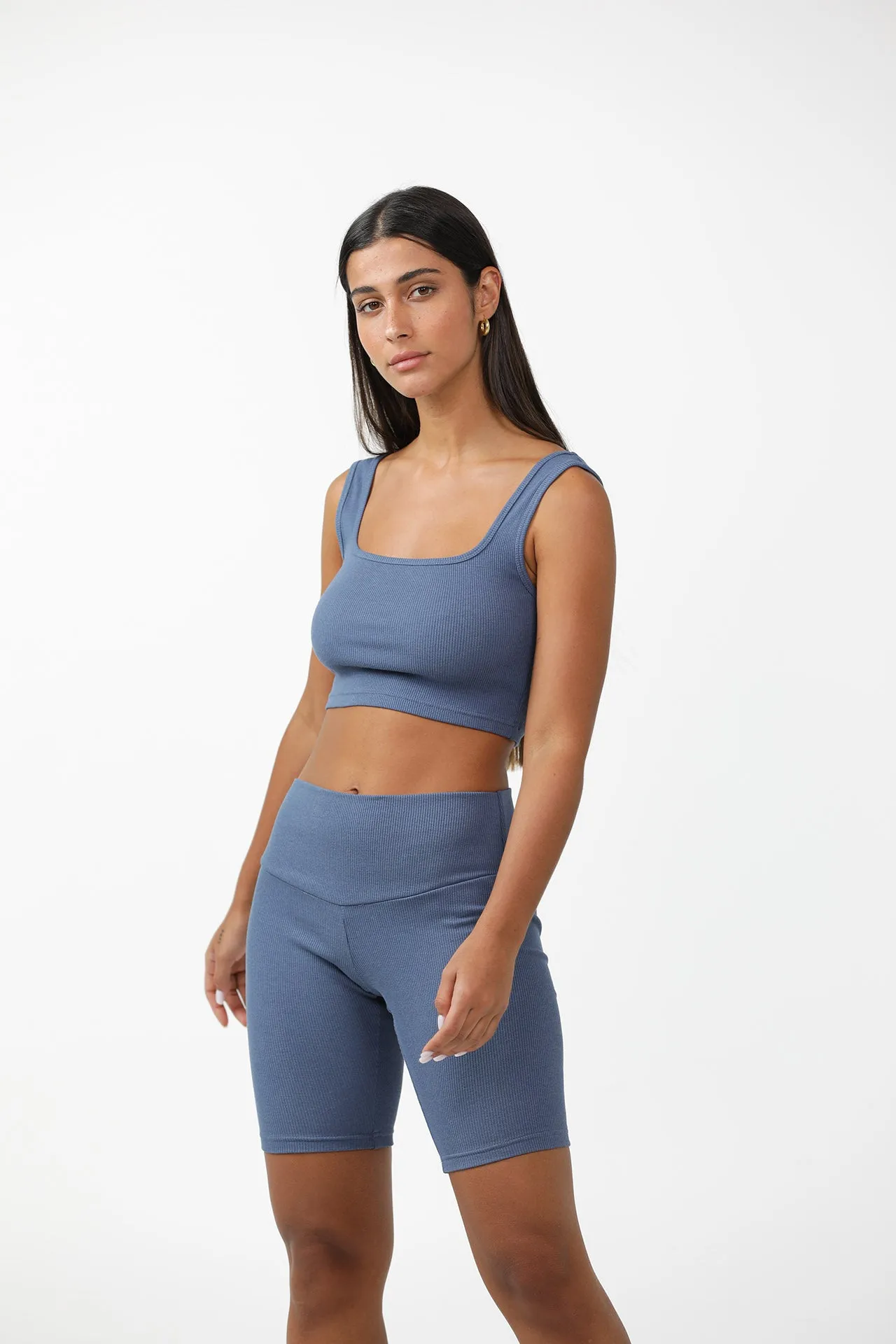 Organic Cotton & Bamboo Ribbed Strap Top