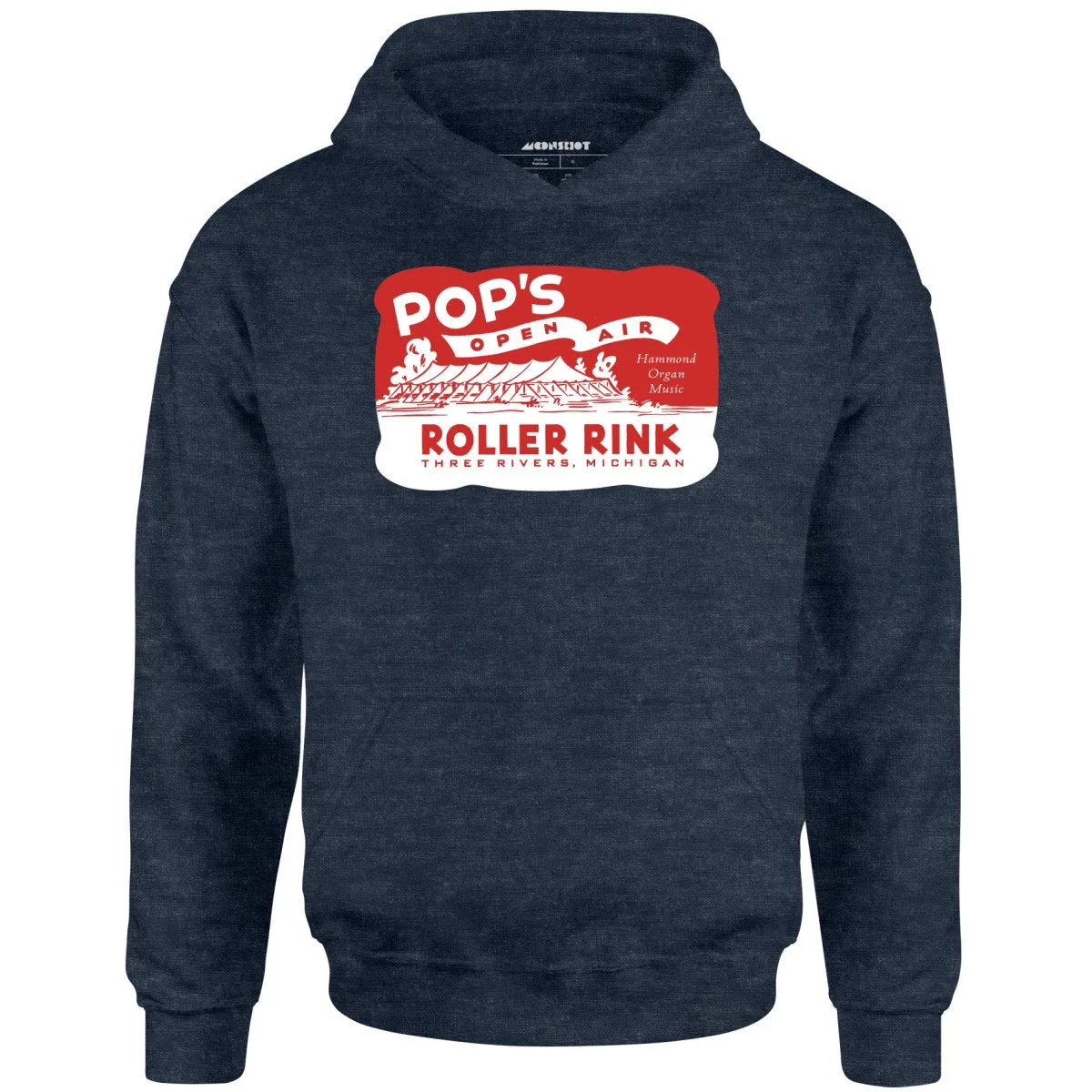 Pop's - Three Rivers, MI - Vintage Roller Rink - Unisex Hoodie