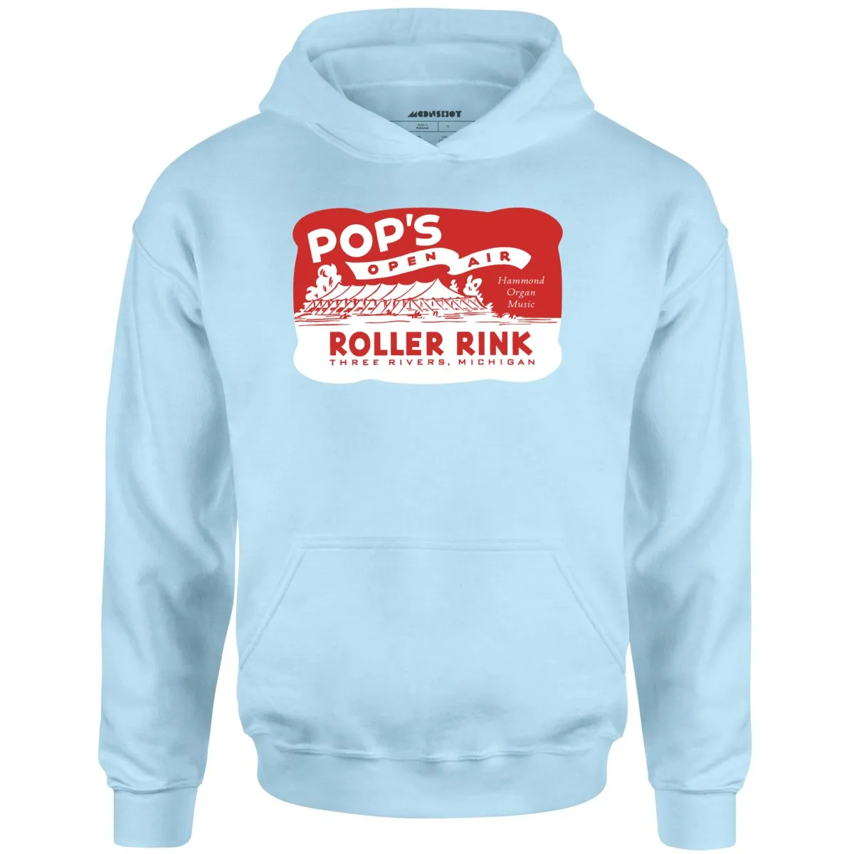 Pop's - Three Rivers, MI - Vintage Roller Rink - Unisex Hoodie