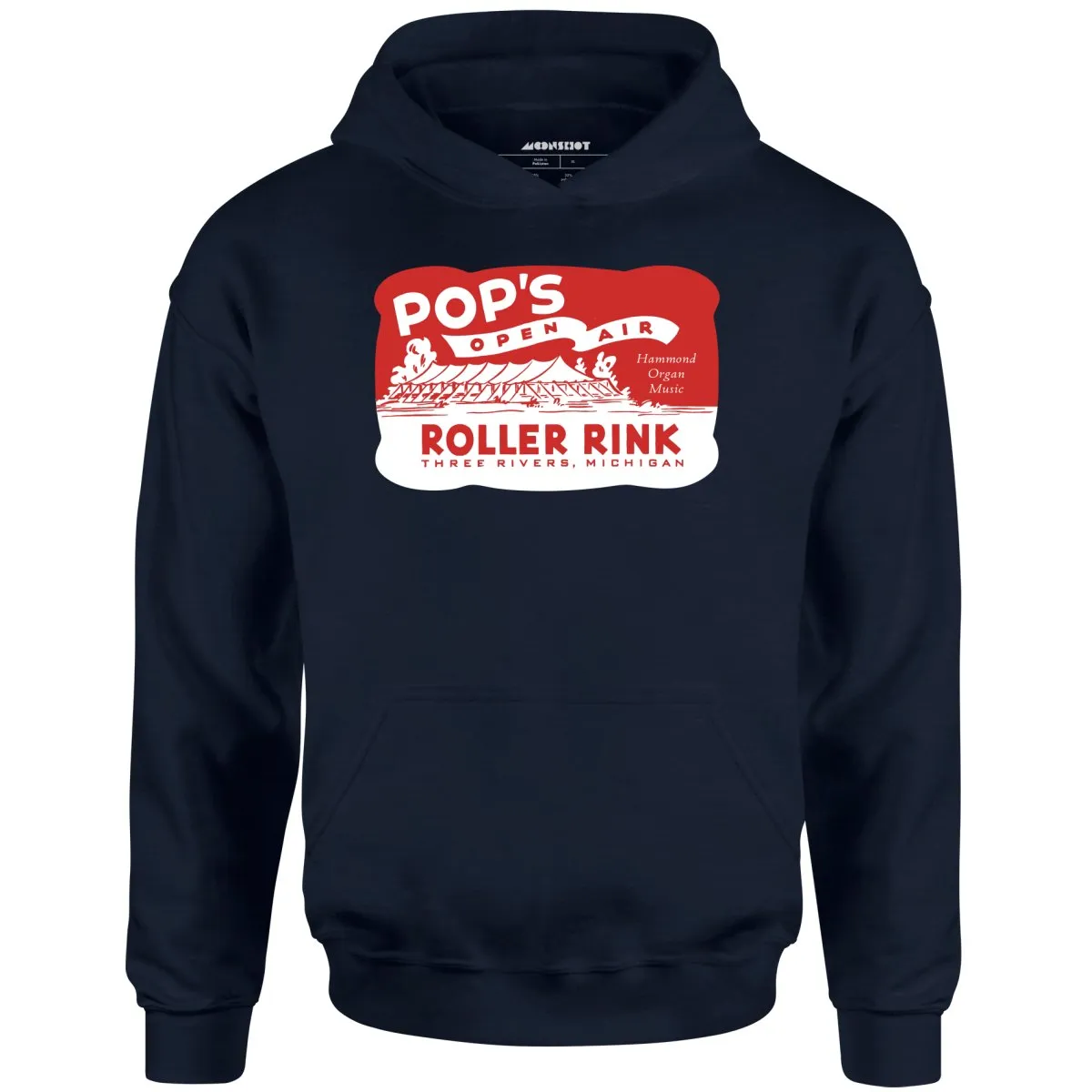 Pop's - Three Rivers, MI - Vintage Roller Rink - Unisex Hoodie