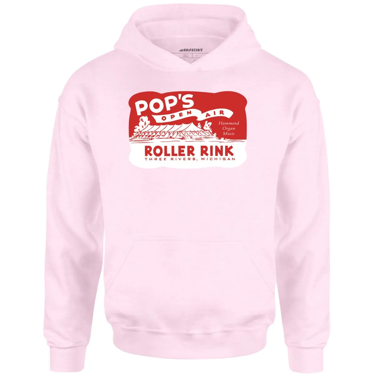 Pop's - Three Rivers, MI - Vintage Roller Rink - Unisex Hoodie