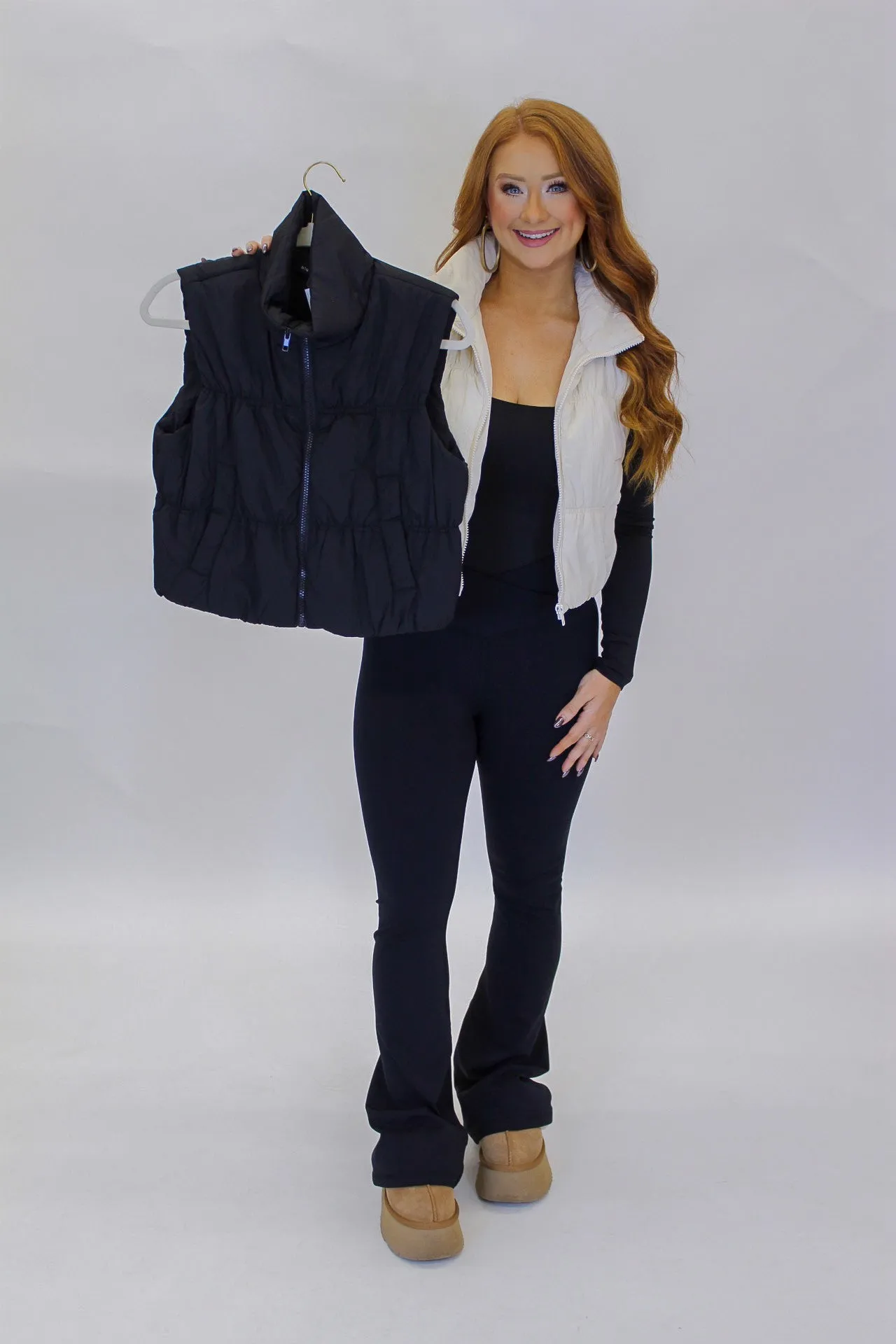 Reed Puffer Vest- Ivory