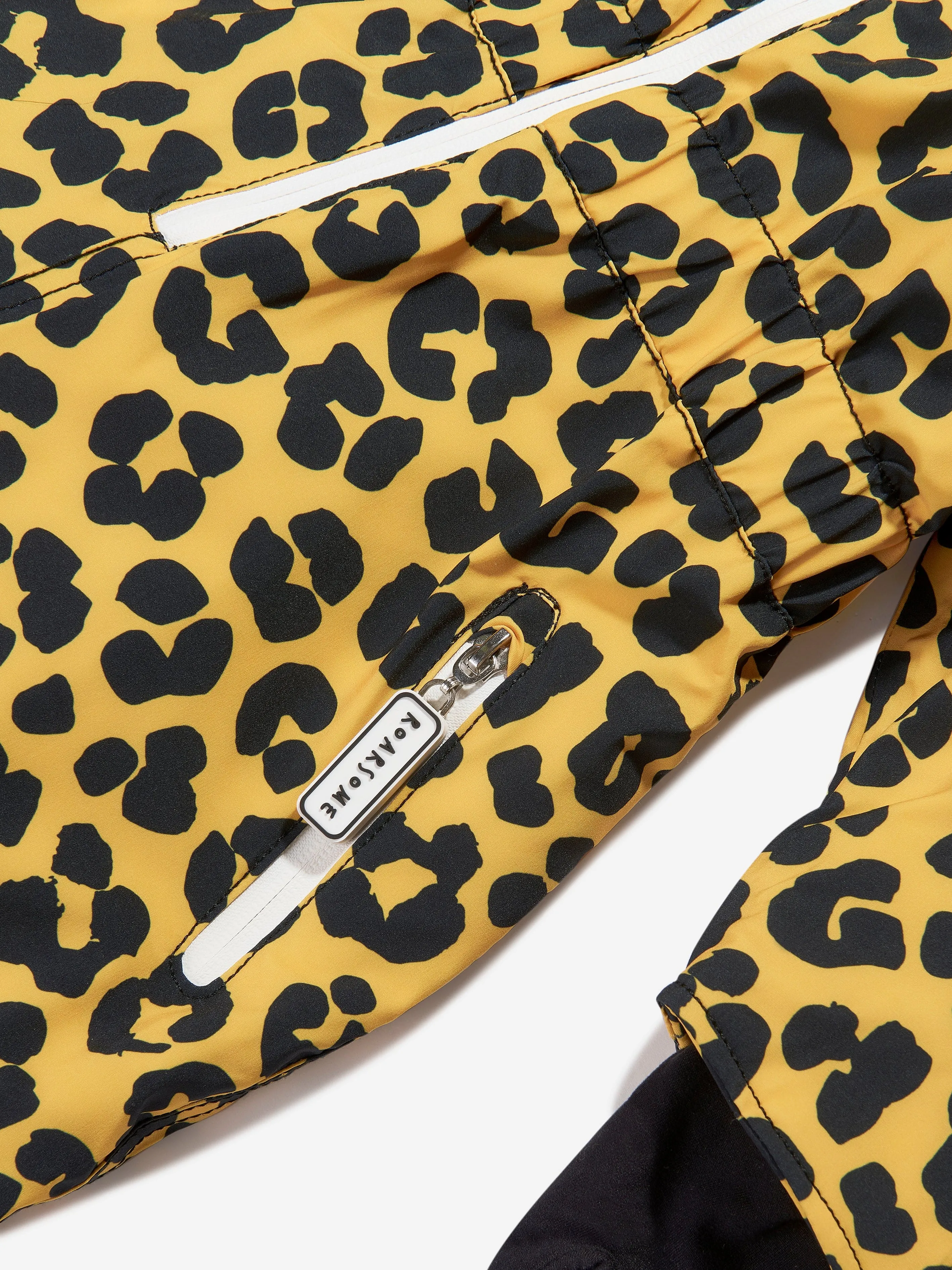 Roarsome Kids Leopard Ski Suit in Yellow