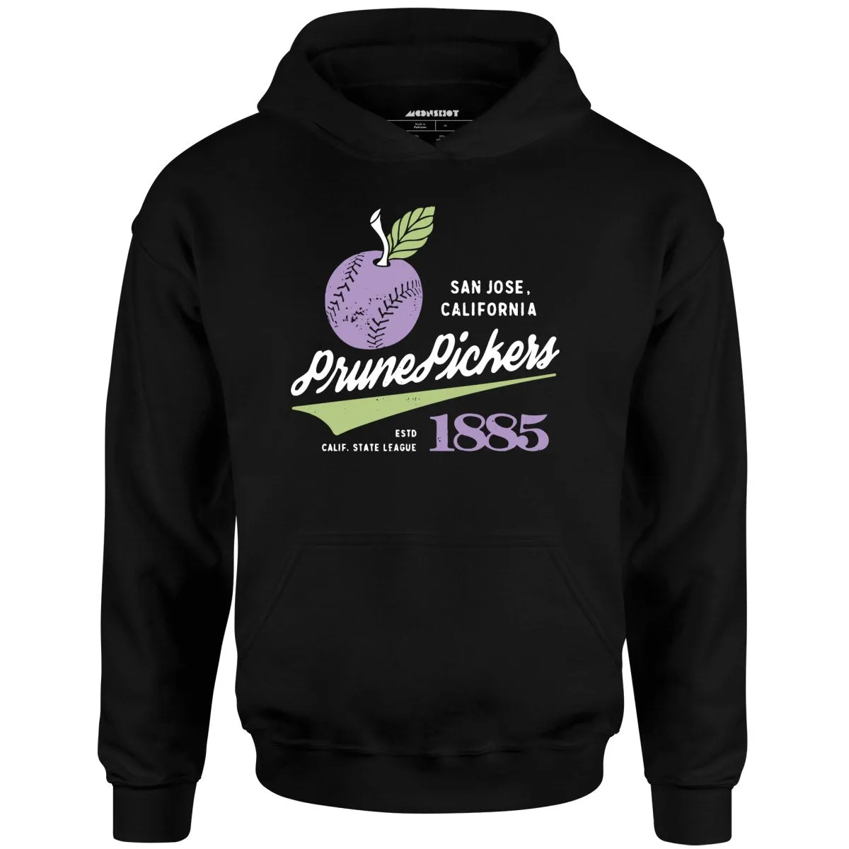 San Jose Prune Pickers - California - Vintage Defunct Baseball Teams - Unisex Hoodie