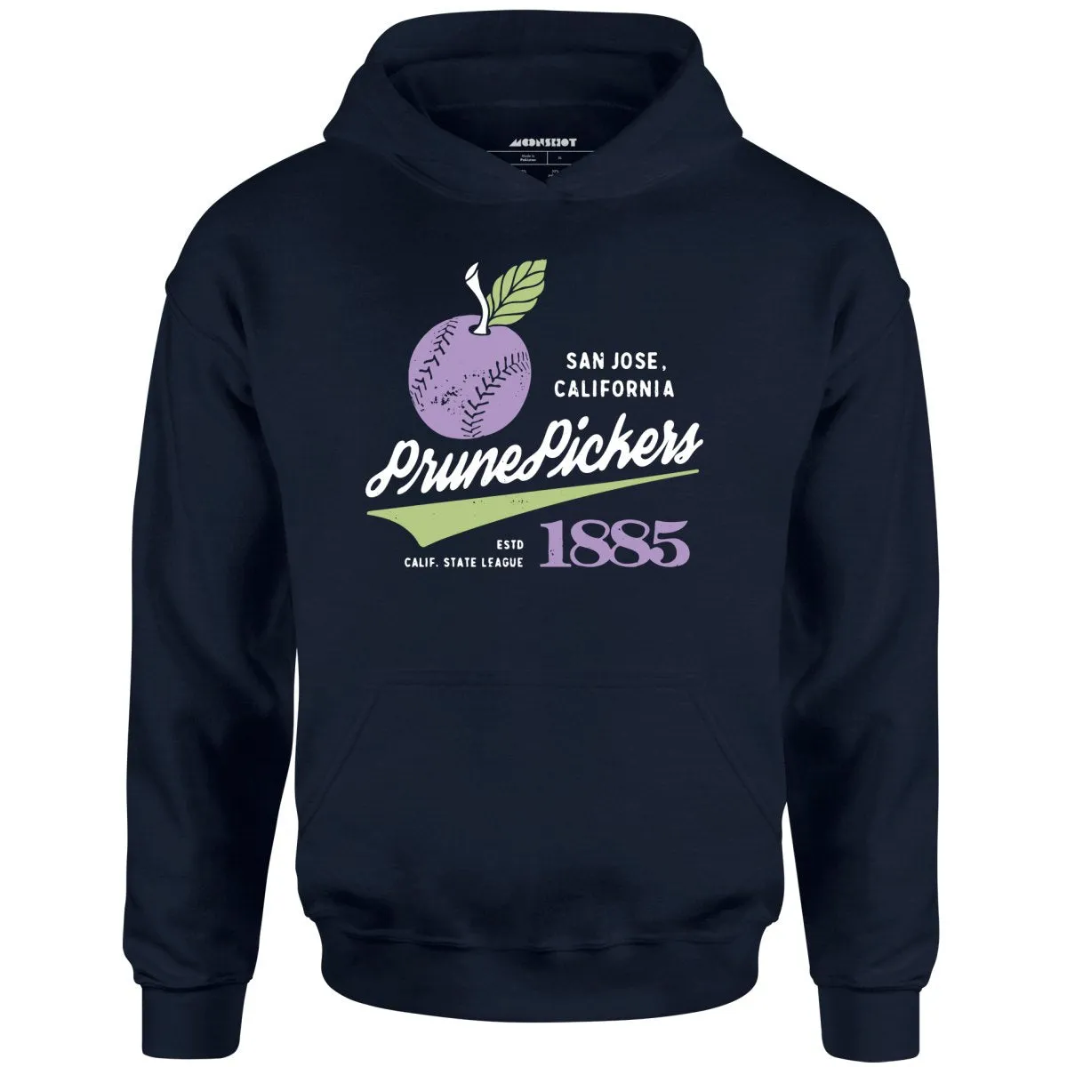 San Jose Prune Pickers - California - Vintage Defunct Baseball Teams - Unisex Hoodie