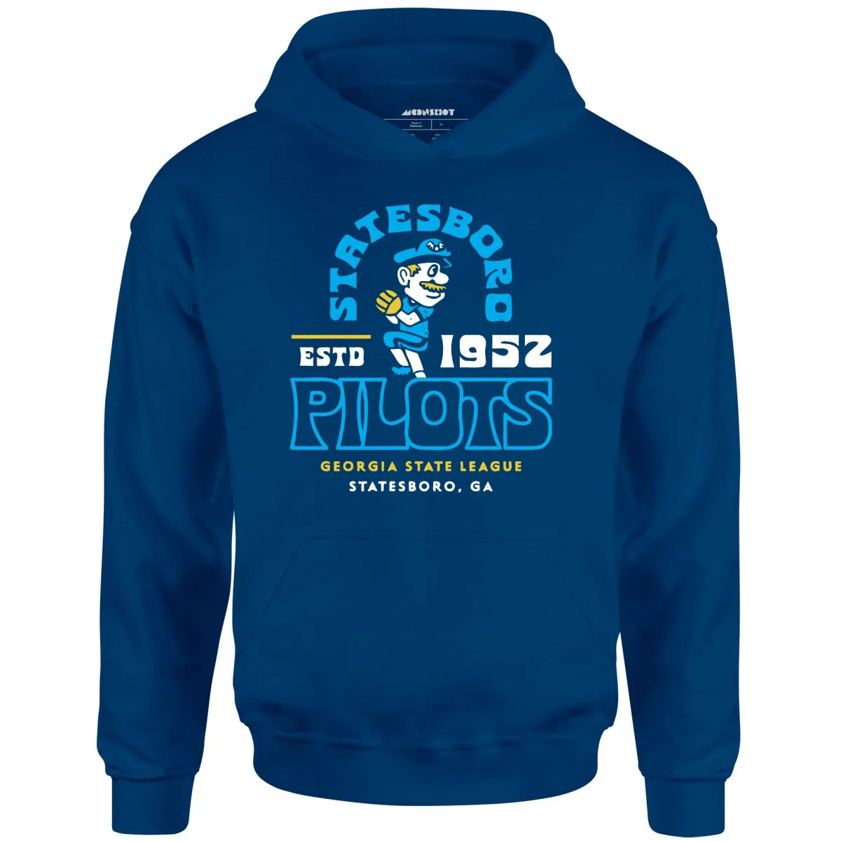 Statesboro Pilots - Georgia - Vintage Defunct Baseball Teams - Unisex Hoodie