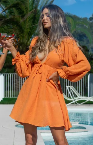 Sun's Out Mini Dress Orange