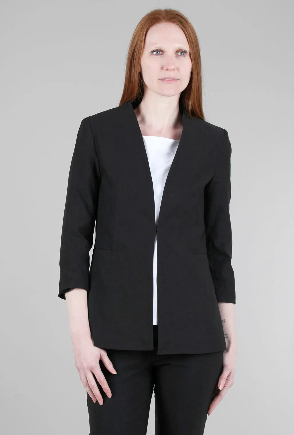 Tailored Jacket Cardie, Black