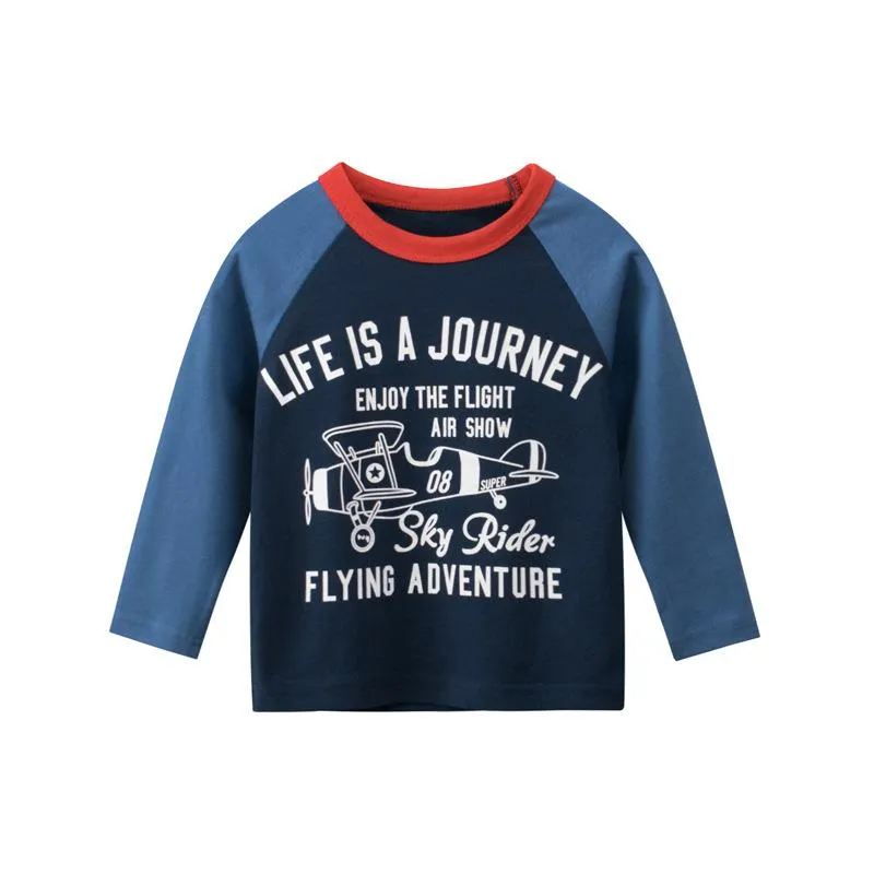 Toddler/Kid Boy's Casual Blue T-shirt