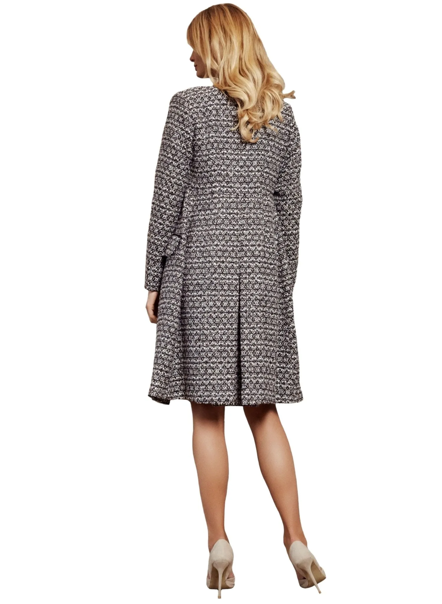 Verity Maternity Coat - Snow Forest Bouclé