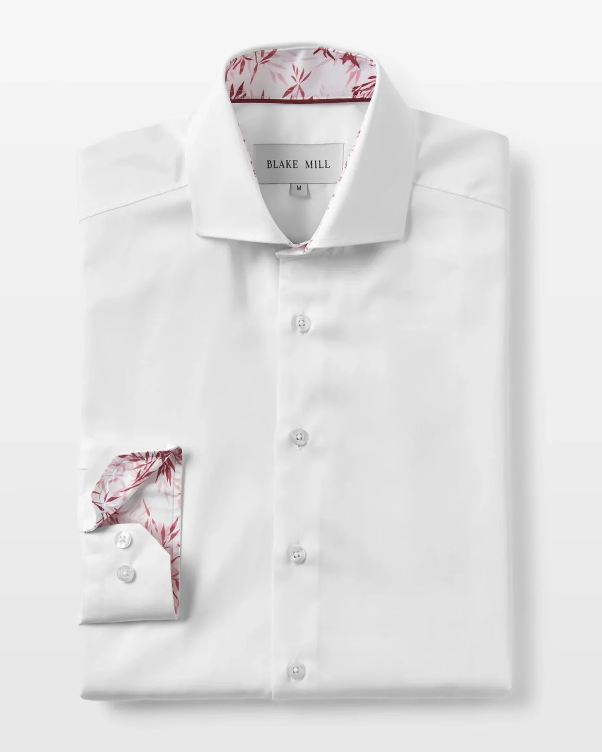 White Sateen Shirt with Pink Savanna Accents