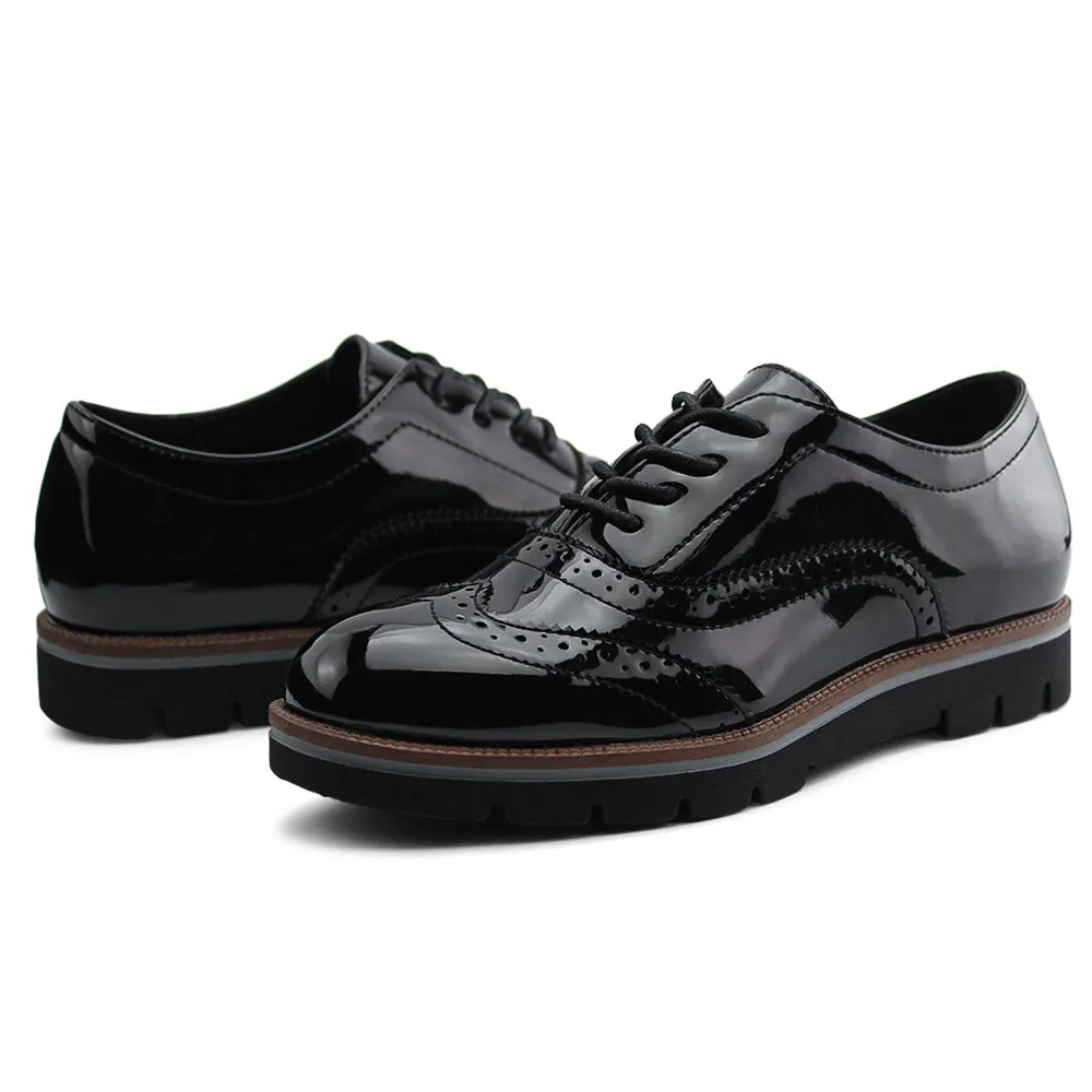 Women Lace Up Oxford Shoes