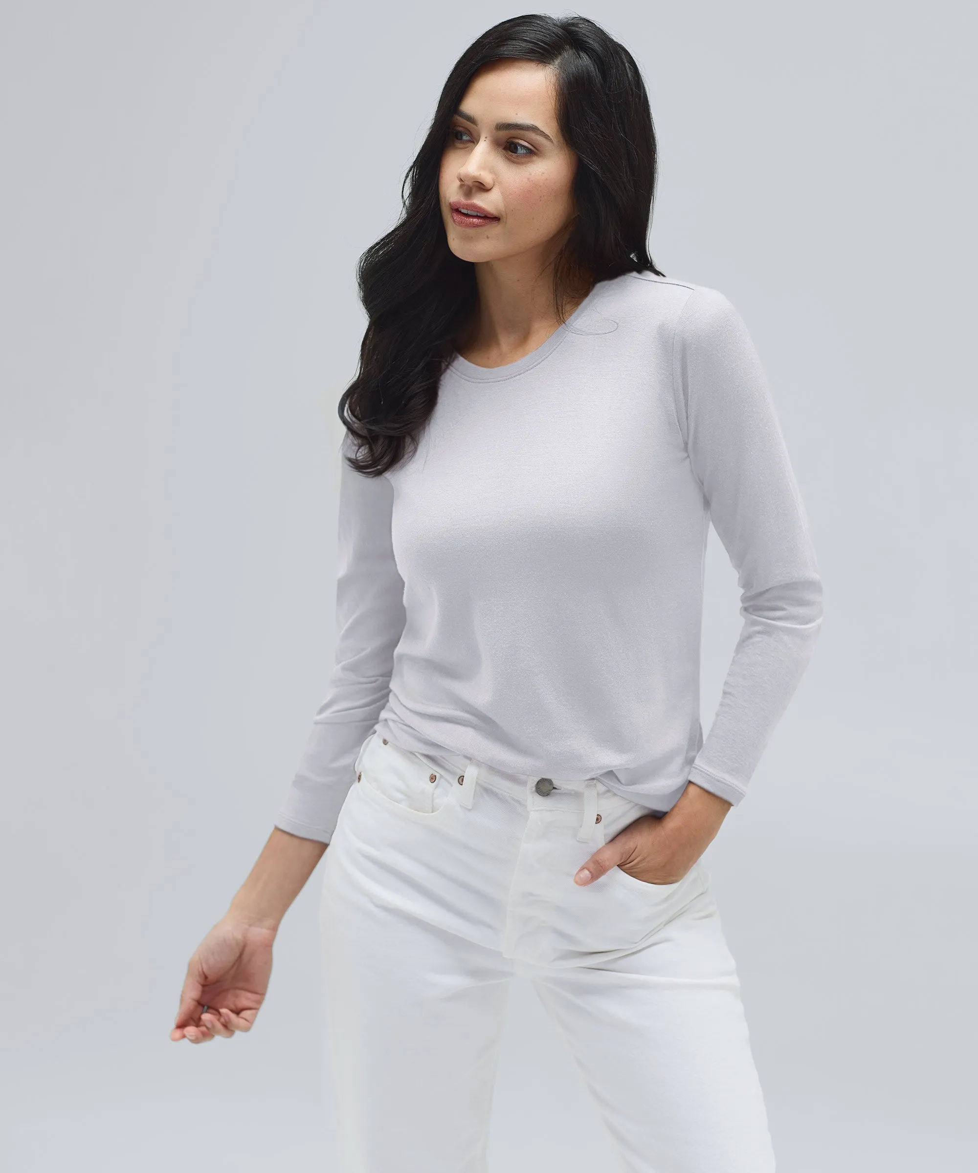 Women's Long Sleeve Merino Crew