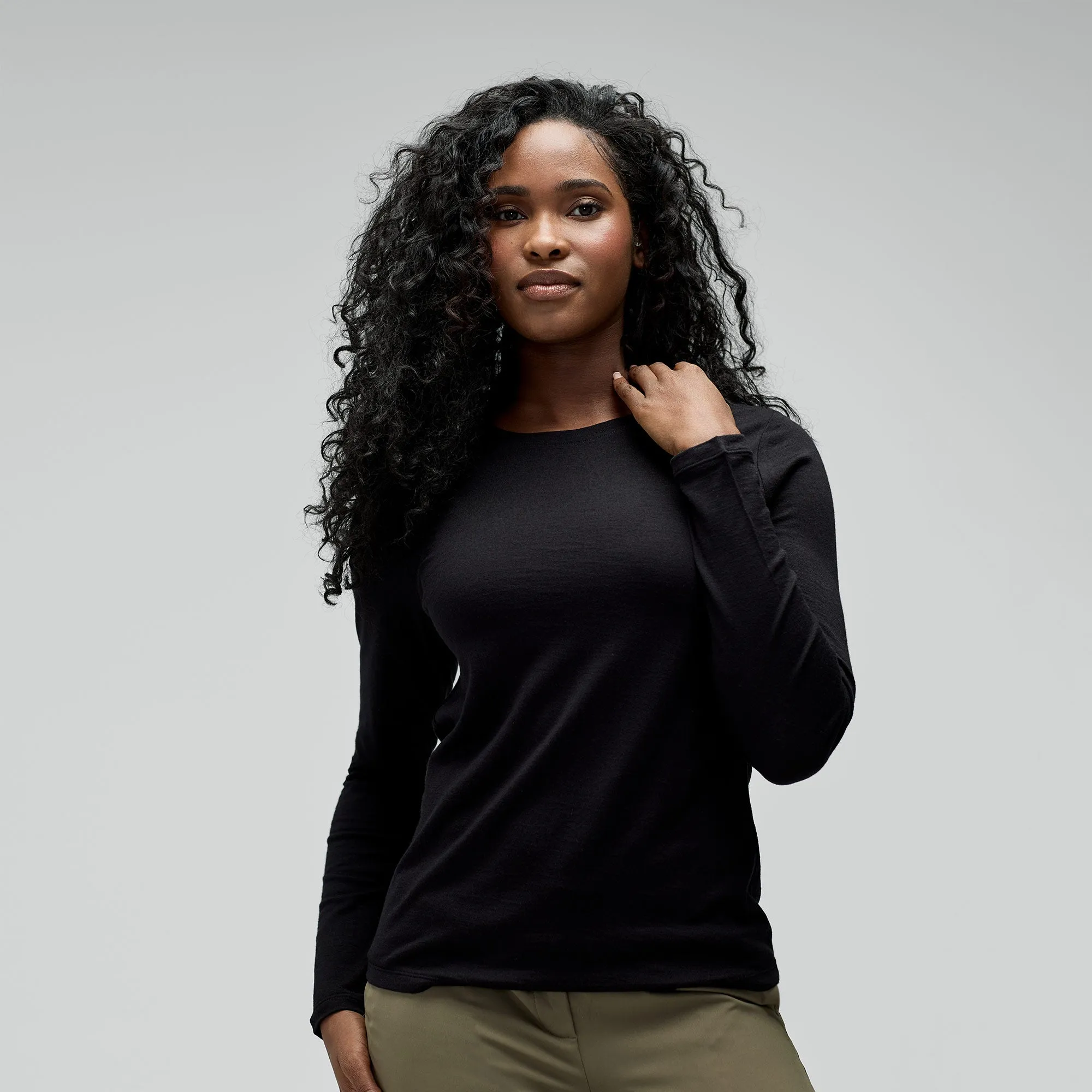 Women's Long Sleeve Merino Crew