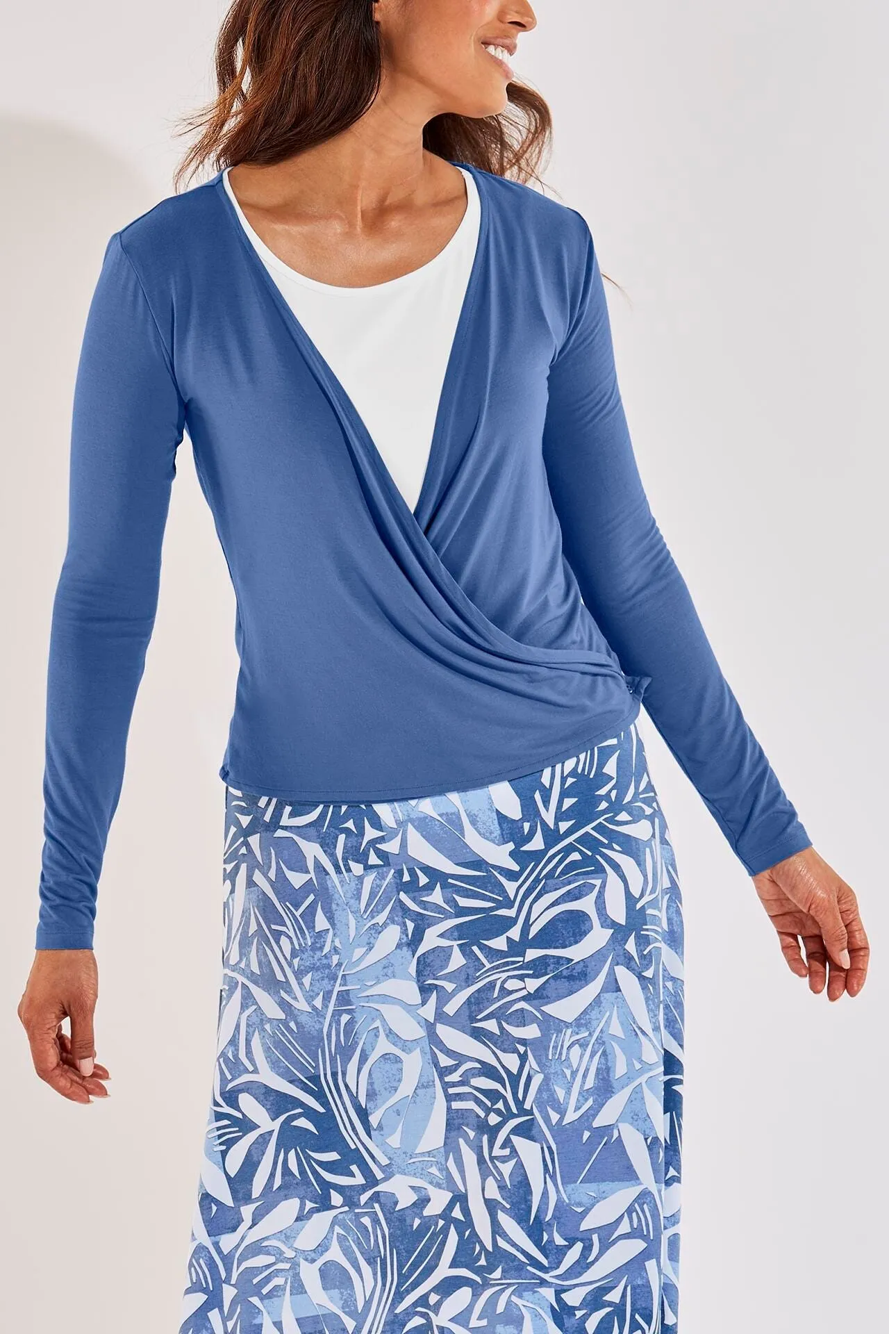 Women's Vrae Everyday Fashion Wrap  |  Contemporary Blue