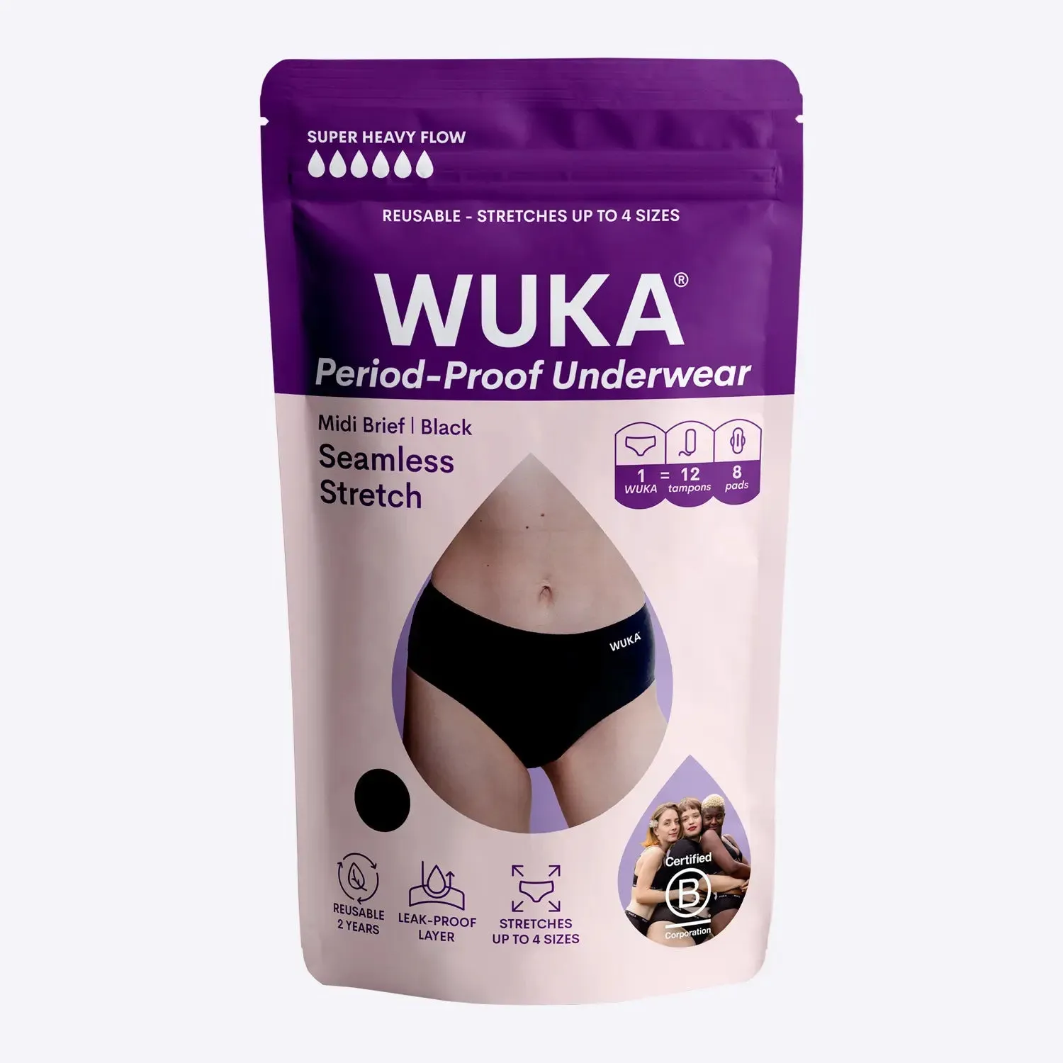 WUKA Stretch Midi Brief - Super Heavy